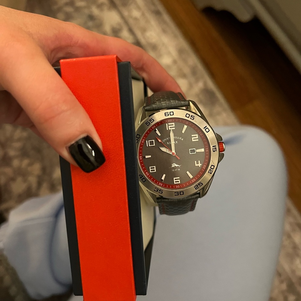 Gray and Red Tommy Bahama Relaxed Watch